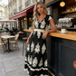 👗Mid-Year 50% Off!🍁Women's V-Neck Baroque Print Flowy Maxi Dress