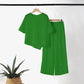 👗New arrival 40% OFF!🥰Women's Irregular Hem Top & Wide Leg Pants Two-Piece Set