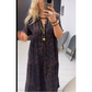 💃New arrival 40% OFF!🐆Women's V-Neck Leopard Print Maxi Dress