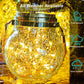 🫙✨Solar-Powered Crackle-Glass Jar Lantern | For Garden & Patio Decor🏮