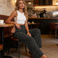 👖New arrival 40% OFF!💫Smocked High Waist Wide Leg Pants for Women – Flowy, Comfy & Tummy Control