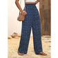 👖New arrival 40% OFF!💫Smocked High Waist Wide Leg Pants for Women – Flowy, Comfy & Tummy Control