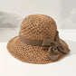 👒New arrival 40% OFF!🌞Elegant Woven Straw Sun Hat with Bow