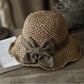 👒New arrival 40% OFF!🌞Elegant Woven Straw Sun Hat with Bow
