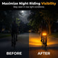 🚴 56% OFF NOW! 🔦 Wireless Turn Signal Light for Bicycles – Rechargeable, Waterproof & Perfect for Night Safety 💡