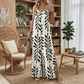 👡New arrival 40% OFF!🤍Women's Leaf Print Spaghetti Strap Jumpsuit