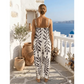 👡New arrival 40% OFF!🤍Women's Leaf Print Spaghetti Strap Jumpsuit