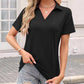 👕 LIMITED-TIME 50% OFF! ✨ Women's Casual V-Neck Collared T-Shirt – Elevated Everyday Tee, Soft & Relaxed Fit 🌿