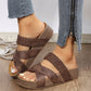 👡40% OFF NOW!🏖️Women's Criss-Cross Woven Strap Wedge Sandals – Comfortable, Stylish & Perfect for Summer Days