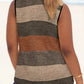 🎽New arrival 40% OFF!🏖️Women's Color Block Striped Tank Top Ruched Neck Sleeveless Tops
