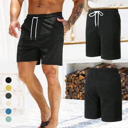 🖤New arrival 40% OFF!🩳Men's Casual Simple Breathable Ribbed Velvet Shorts