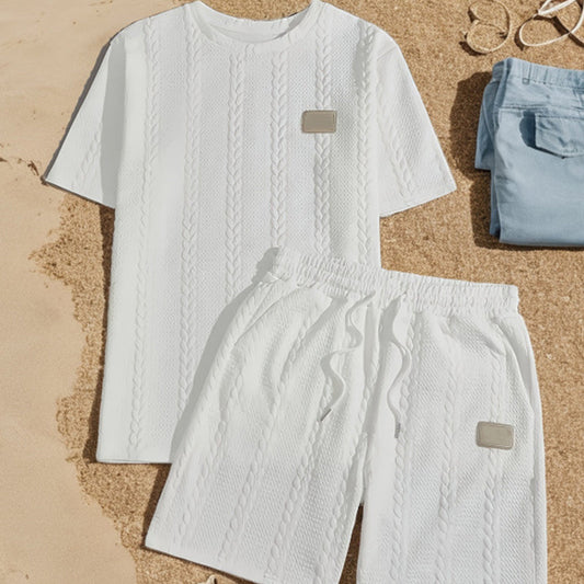 🤍New arrival 40% OFF!🩳Men’s Casual Solid-Color Two-Piece Loungewear Set