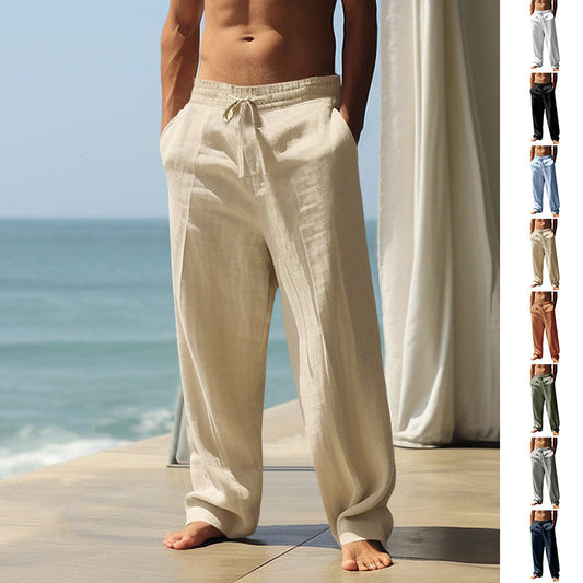 👖40% OFF NOW! 🏠 Men's Casual Drawstring Pants with Pockets🌿