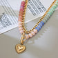 🌈Mother's Day Early Bird Special💍 Bohemian Rainbow Bead & Chain Layered Necklace