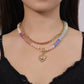 🌈Mother's Day Early Bird Special💍 Bohemian Rainbow Bead & Chain Layered Necklace