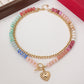 🌈Mother's Day Early Bird Special💍 Bohemian Rainbow Bead & Chain Layered Necklace