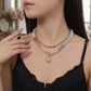 🌈Mother's Day Early Bird Special💍 Bohemian Rainbow Bead & Chain Layered Necklace
