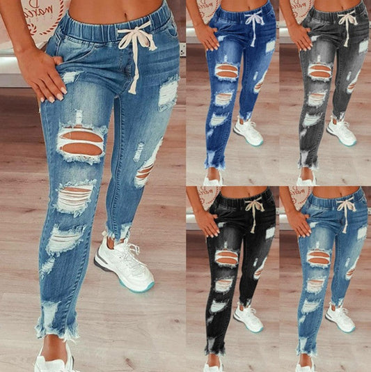 👖New arrival 40% OFF!🏖️Women's Skinny Stretch Ripped Jeans