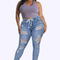 👖New arrival 40% OFF!🏖️Women's Skinny Stretch Ripped Jeans
