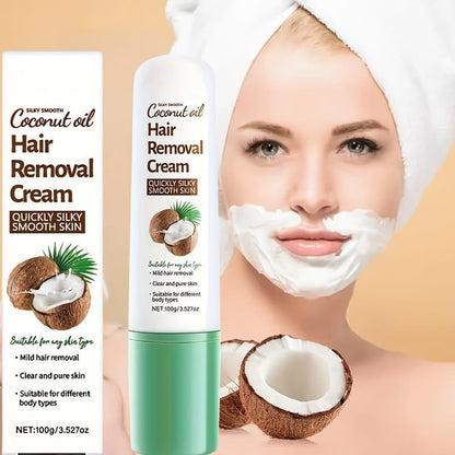 🥥🧖‍♀️Gentle Coconut Oil Hair Removal Cream