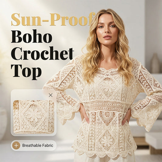 Women's Vintage-Inspired Lace Cover-Up Blouse