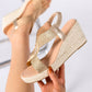 🥿New arrival 40% OFF!🌿Women's Casual Bohemian Woven Wedge Sandals