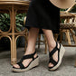 🥿New arrival 40% OFF!🌿Women's Casual Bohemian Woven Wedge Sandals