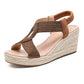 🥿New arrival 40% OFF!🌿Women's Casual Bohemian Woven Wedge Sandals