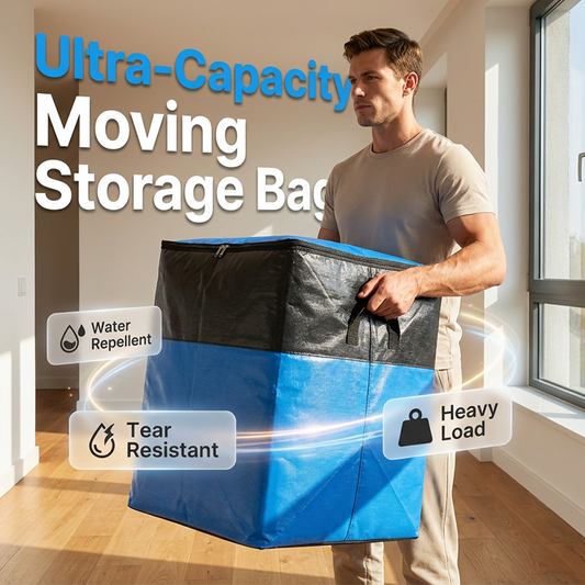 🧳50K+ SOLD!📦40% OFF! 🔥Collapsible Storage & Moving Bag – Heavy‑duty PE, water‑resistant. Extra‑large 180L, folds flat. Reinforced handles, perfect for moving or loft storage. 🏠