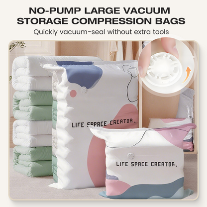 📦50K+ SOLD!🛋️40% OFF! ⚡No-Pump Large Vacuum Storage Compression Bags