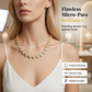 💍Mother's Day Early Bird Special💎Sparkling Heart Statement Chain Necklace – Rhinestone, Gold/Silver, Adjustable Length – Perfect Gift 💖