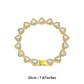 💍Mother's Day Early Bird Special💎Sparkling Heart Statement Chain Necklace – Rhinestone, Gold/Silver, Adjustable Length – Perfect Gift 💖