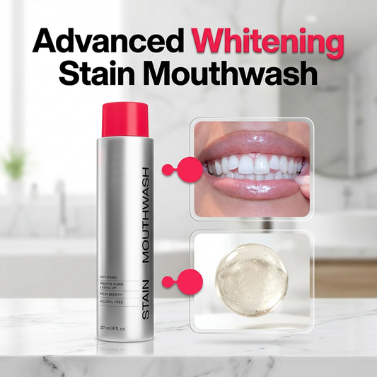😁50K+ SOLD!🦷40% OFF! ☕Stain‑Removing Whitening Mouthwash – Lifts coffee & tea stains, alcohol‑free. Instant gunk binding, long‑lasting minty fresh. Gentle enough for daily use. 🦷