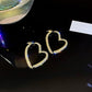 💞Mother's Day Early Bird Special💍Women’s Sparkling Gold Heart Earrings