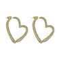 💞Mother's Day Early Bird Special💍Women’s Sparkling Gold Heart Earrings