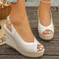 👡New arrival 40% OFF!🌸Women's Peep-Toe Wedge Sandals – Platform & Anti-Slip Sole🌿