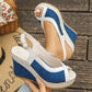 👡New arrival 40% OFF!🌸Women's Peep-Toe Wedge Sandals – Platform & Anti-Slip Sole🌿