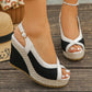 👡New arrival 40% OFF!🌸Women's Peep-Toe Wedge Sandals – Platform & Anti-Slip Sole🌿