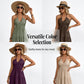 👗40% OFF NOW! 🌴 Women's Halter Neck Backless Maxi Dress – Tiered, Flowy, Resort Style 🌺