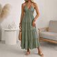👗40% OFF NOW! 🌴 Women's Halter Neck Backless Maxi Dress – Tiered, Flowy, Resort Style 🌺