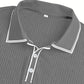 👔New arrival 40% OFF!🤍Summer Casual Short Sleeve Polo Shirt – Premium Knit, Contrast Tipping, Breathable🏌️