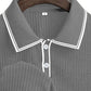 👔New arrival 40% OFF!🤍Summer Casual Short Sleeve Polo Shirt – Premium Knit, Contrast Tipping, Breathable🏌️