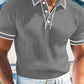 👔New arrival 40% OFF!🤍Summer Casual Short Sleeve Polo Shirt – Premium Knit, Contrast Tipping, Breathable🏌️