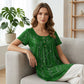 👕 LIMITED-TIME 40% OFF! ✨ Women's Tunic Top – Floral Print, Pleated, Loose Fit, Casual ✨