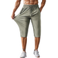 🩳40% OFF NOW! 🏃 Men's Quick-Dry Sports Capri Pants – Stretchy & Breathable with Secure Zipper Pockets – Elastic Waist & Versatile Fit 🧘‍♂️