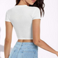 🍹New arrival 40% OFF!🏖️Women's fitted Casual T-shirts🌊