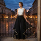 🍂New arrival 40% OFF!🖤Women's Wide-Leg Pants – Flowy, Gold Trim, Elegant, Versatile