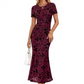 👗40% OFF! ✨ Women's Floral Mesh Mermaid Dress – Ruched Waist, Romantic, 7 Colors 🌸