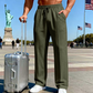 📢40% OFF!⏰Men's Elastic Waist Drawstring Straight Leg Pants