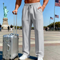 📢40% OFF!⏰Men's Elastic Waist Drawstring Straight Leg Pants